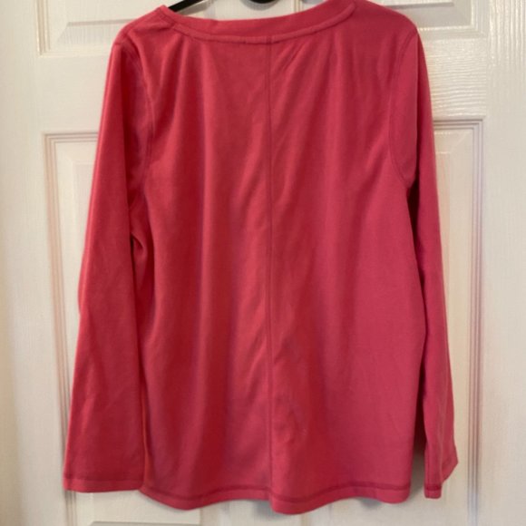 St. John's Bay Petite Classic V Neck Fleece Pullover Casual - Petites Large - Picture 5 of 5